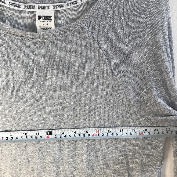 NEW Vs Pink lightweight sweater top sz L - Picture 4 of 6